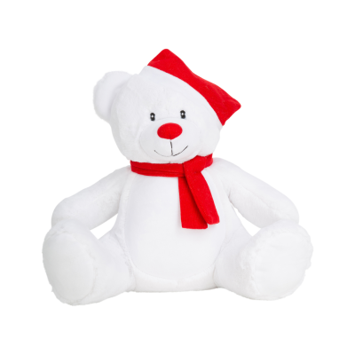 Zipped Christmas cuddly toy bear